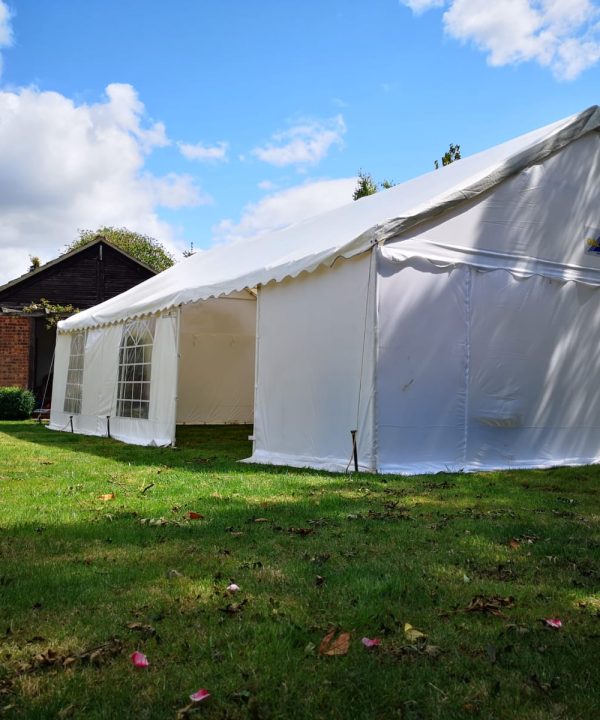 party tent in large garden milton keynes