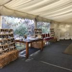 decorated wedding marquee